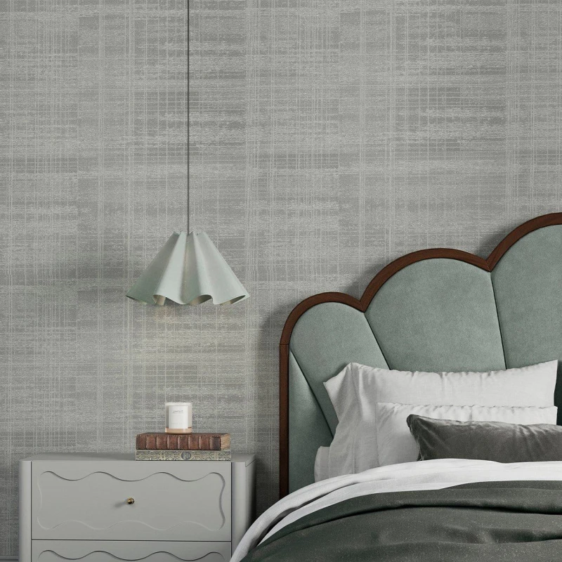 Image of Boutique Lamont Weave Light Grey Wallpaper