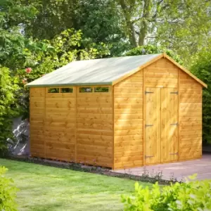 Image of Power 10x10 Security Apex Double Door Shed