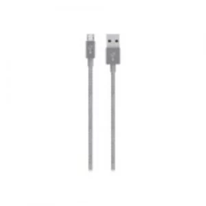 Image of Belkin Premium MixIt Charge + Sync USB to Micro-USB Cable - Grey