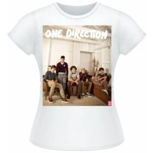 Image of One Direction Band Lounge Colour Skinny White TS: Medium