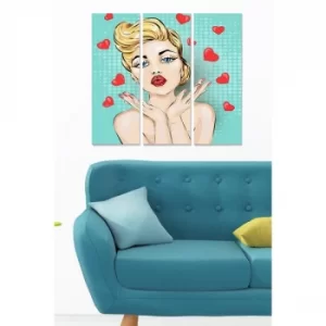 Image of MDF370689071 Multicolor Decorative MDF Painting (3 Pieces)