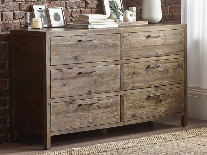 Image of ASC Hatton Reclaimed Pine 33 Drawer Chest of Drawers Assembled