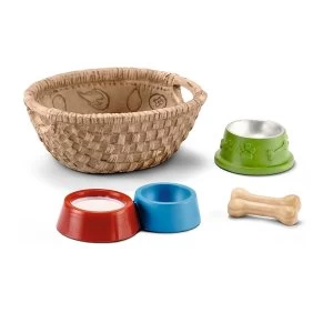 Image of SCHLEICH Farm World Feed for Dogs and Cats Toy Playset