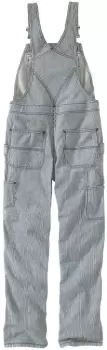Image of Carhartt Railroad Stripe Ladies Dungarees, Size S for Women, Size S for Women