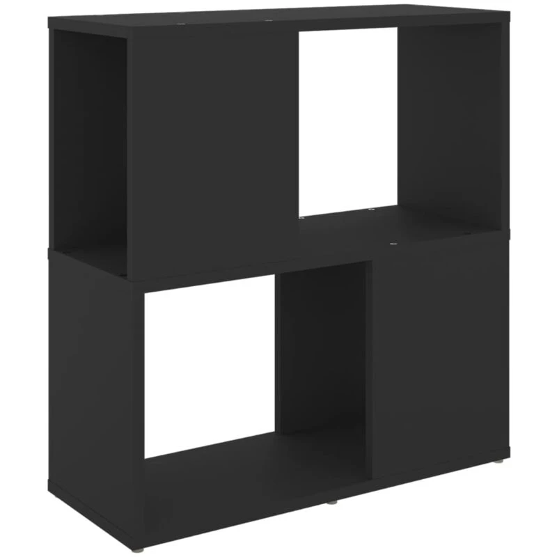 Image of VIDAXL Vidaxl - Book Cabinet Black 60x24x63cm Engineered Wood 8720286650196