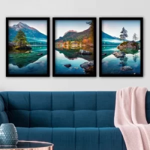 Image of 3SC108 Multicolor Decorative Framed Painting (3 Pieces)