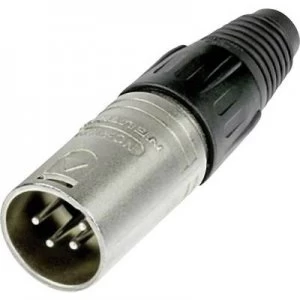 Image of Neutrik NC4MX XLR connector Plug, straight Number of pins: 4 Silver