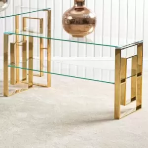 Image of Metal TV Stand for Up to 50" TVs, Corner TV Table with Shelf Space Storage for Living Room Furniture