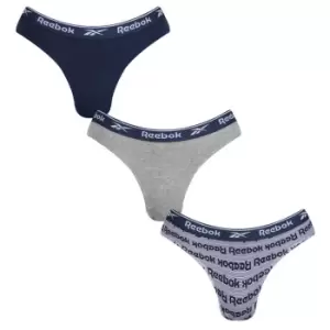 Image of Reebok 3 Pack Cherish Briefs Womens - Blue