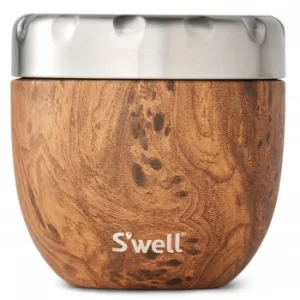 Image of S'well Eats 2 in 1 The Teakwood Nesting Food Bowl 21.5oz