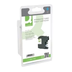 Image of Q-Connect Brother Remanufactured Cyan Inkjet Cartridge LC123C