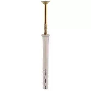 Image of Timco - 8.0 x 80mm Nylon Hammer Fixing - Box of 100 - Grey