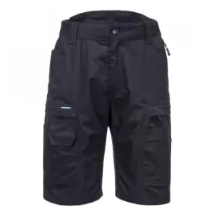 Image of Portwest Mens KX3 Ripstop Shorts (38S) (Black) - Black
