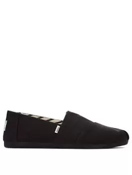Image of TOMS Alpargata Vegan Espadrille - Black, Size 6, Women