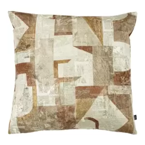 Image of Neutra Jacquard Woven Cushion Sunstone/Terracotta