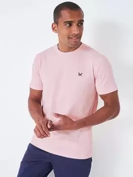 Image of Crew Clothing Crew Classic T-Shirt - Light Pink Size M Men