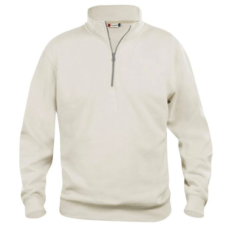 Image of Clique Womens Basic Half Zip Sweatshirt in Light Khaki Size: XS Light Khaki Female XS