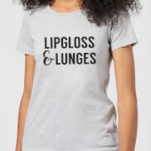 Image of Lipgloss and Lunges Womens T-Shirt - Grey - 5XL