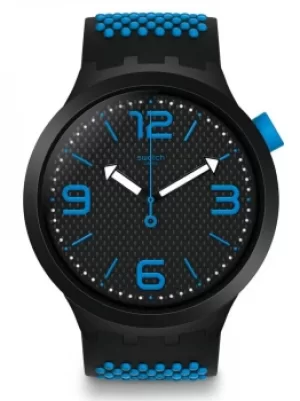 Image of Swatch BBBlue Blue Rubber Strap Watch SO27B101