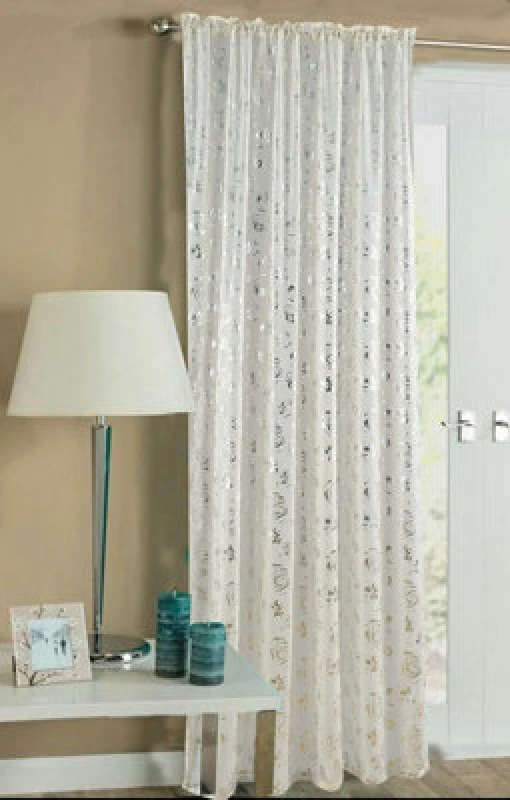 Image of Velosso Geneva Slot Top Voile Panel - Cream