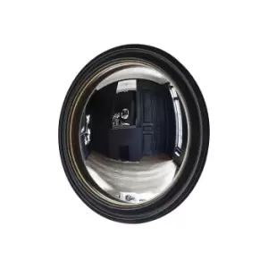 Image of Gallery Interiors Rockbourne Convex Mirror / Black & Gold / Small