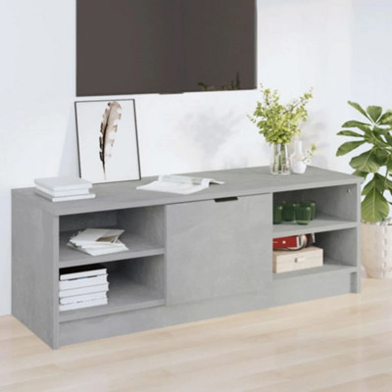 Image of VIDAXL Vidaxl - tv Cabinet Concrete Grey 102x35.5x36.5cm Engineered Wood 8720287079354