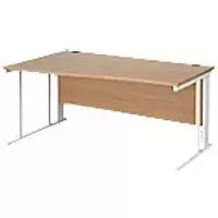 Image of Dams International Wave Desk MCM16WLWHB 1,600 x 725 x 800 - 990 mm