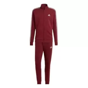 Image of adidas Sportswear Basic 3-Stripes French Terry Tracksuit - Red