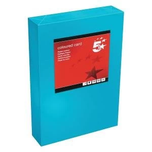 Image of Office A4 Card Tinted 160gsm Deep Blue Pack of 250 938083