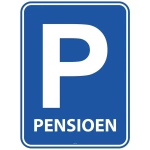 Image of Retirement Parking Lot Door Sign