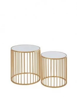Image of Premier Housewares Avantis Round Side Tables Set Of 2