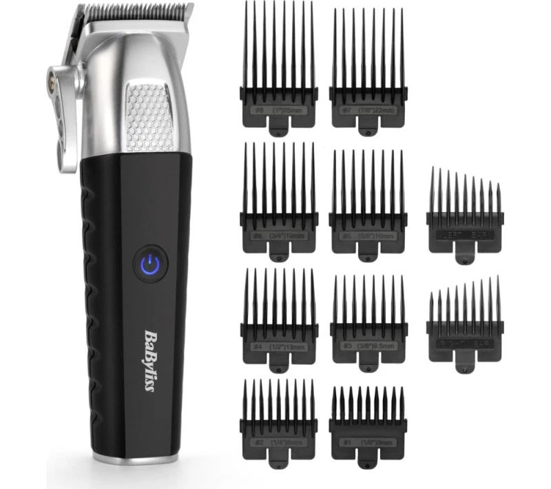 Image of Babyliss Lithium Power E812U Hair Clipper - Black & Silver,Silver/Grey 3030053108122