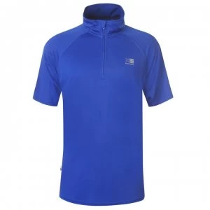 Image of Karrimor Zipped Short Sleeved T Shirt Mens - Classic Blue
