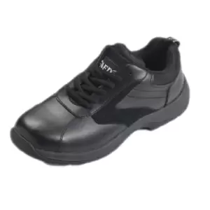 Image of AFD Unisex Adults Non-Slip Lace Up Trainers (4 UK) (Black)