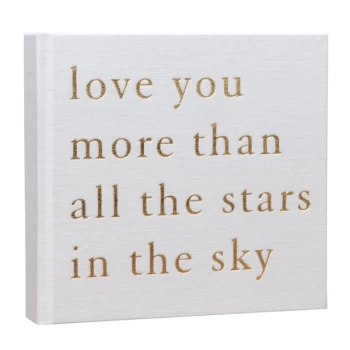 Image of BAMBINO BY JULIANA Linen Photo Album - Love You More