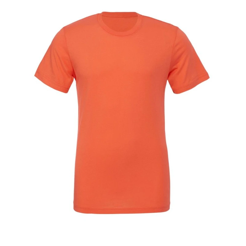 Image of Bella + Canvas Mens Crew Neck T-Shirt in Orange Size: XS Orange Male XS
