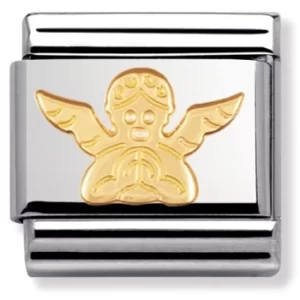 Image of Nomination CLASSIC Gold Spirituality Angel Charm 030105/04