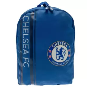 Image of Chelsea FC Striped Backpack (One Size) (Blue)