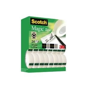 Image of Scotch Magic Tape 810 Tower Pack 19mm x 33m Pack of 24 XA004815701