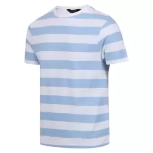 Image of Regatta Ryeden Striped Tshirt - Whi/LkBluStr