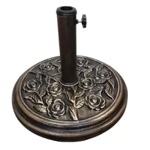 Image of 9kg Rose Cast Iron Effect Parasol Base