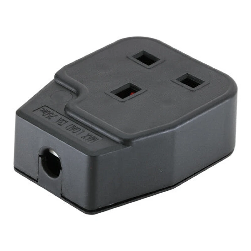 Image of Cablenet Cablenet UK Mains Socket 13Amp Rewireable Black (BS1363) 42-0490