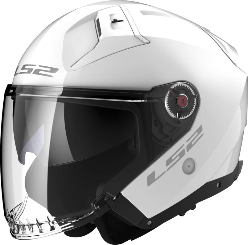 Image of LS2 OF603 Infinity II Solid Gloss White Jet Helmet Size 2XL