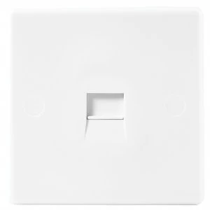 Image of Wickes Slimline Single Master Telephone Socket - White