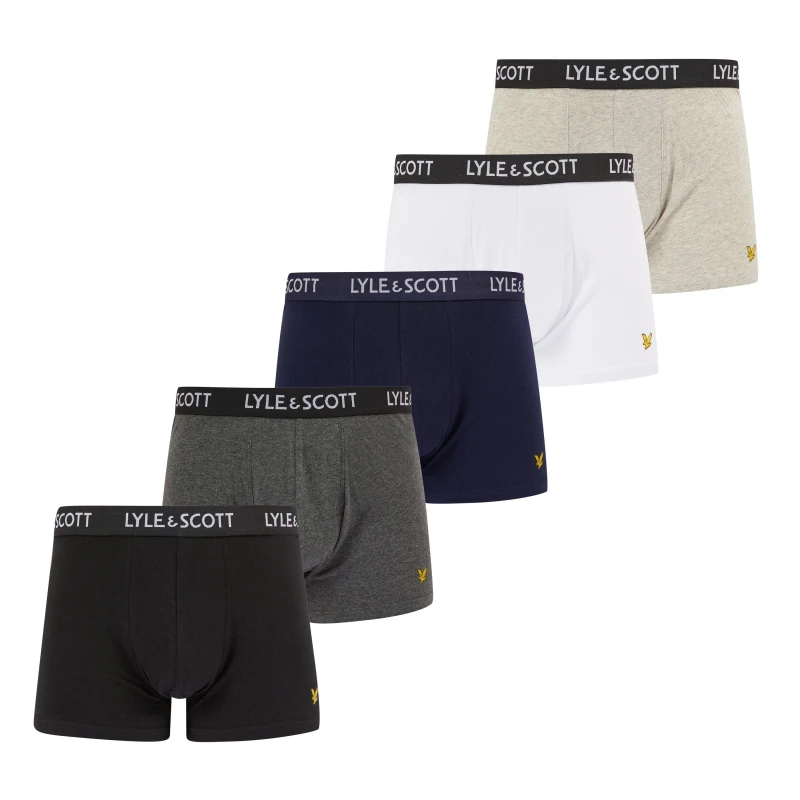 Image of Lyle and Scott 5-pack Miller Trunks Trunks Medium Black 42223040390