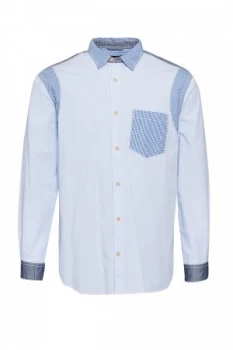 Image of Mens French Connection Outline Patchwork Shirt City
