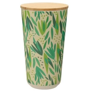 Image of Willow Bamboo Composite Large Round Storage Jar