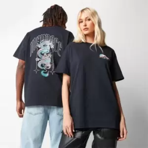 Image of Mennace Havana Dragon Graphic Print T Shirt - Black