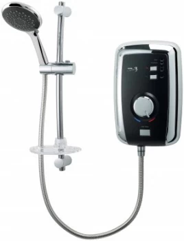 Image of Triton Opal 3 9.5kW Electric Shower - Black / Chrome