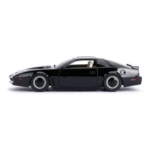 Image of Knight Rider - Hollywood Rides KITT 1982 Pontiac Firebird Trans Am Die-cast Toy Muscle Car (Black)